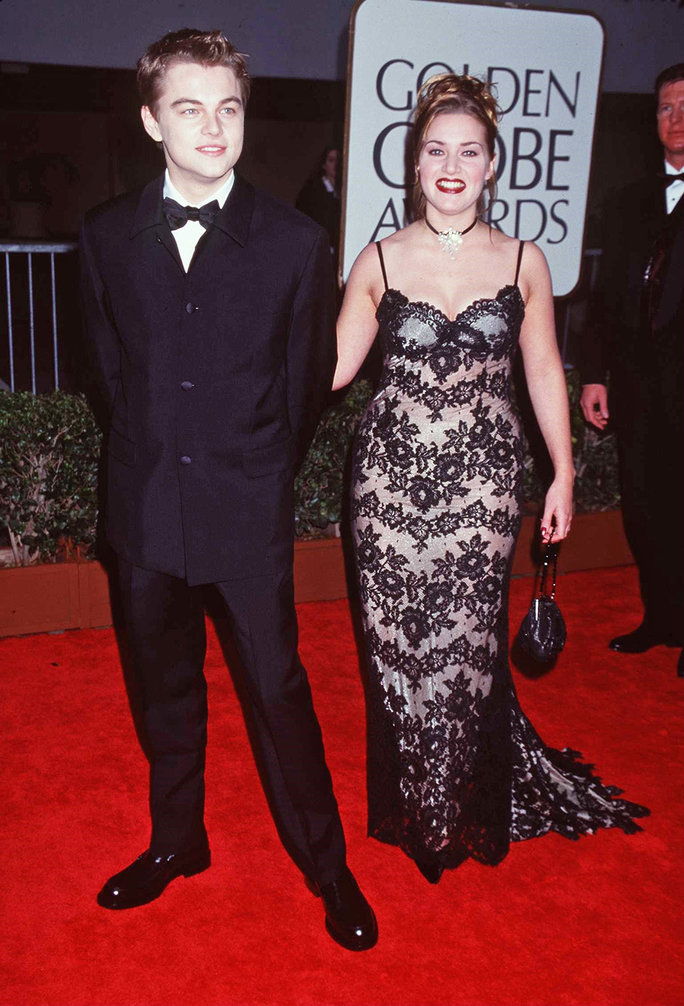 Кате and Leo at the 1998 Golden Globes 