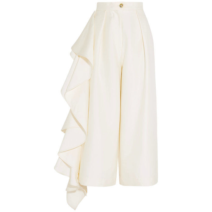 Руффлед crepe culottes