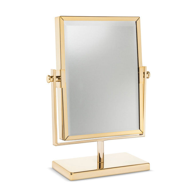 غرب Emory™ Two Sided Gold Vanity Mirror