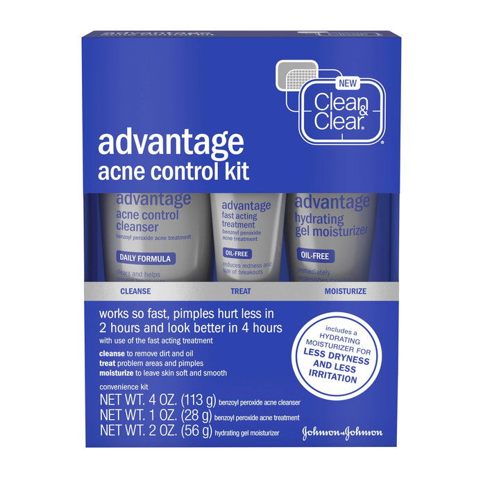 نظيف & Clear Advantage Acne Treatment Control Kit for Clear Skin 