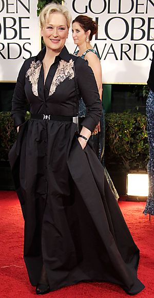 ميريل Streep - Golden Globes - Alessandra Rich - Fred Leighton