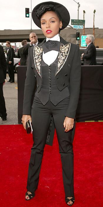 جانيل Monae at Grammys 2013