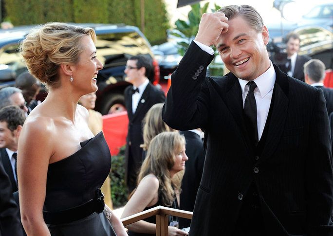 كيت and Leo at the 2009 Golden Globes 