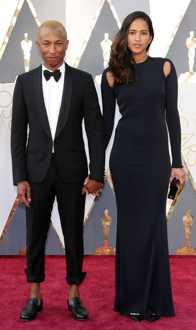 فاريل Williams and Helen Lasichanh - Oscars 2016