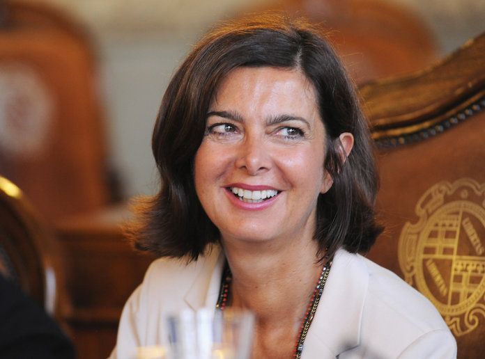 لورا Boldrini, president of Italy's Chamber of Deputies 