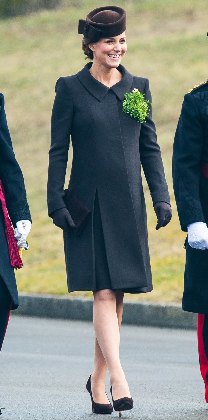ال Duke And Duchess Of Cambridge Attend St Patrick's Day Parade At Mons Barracks