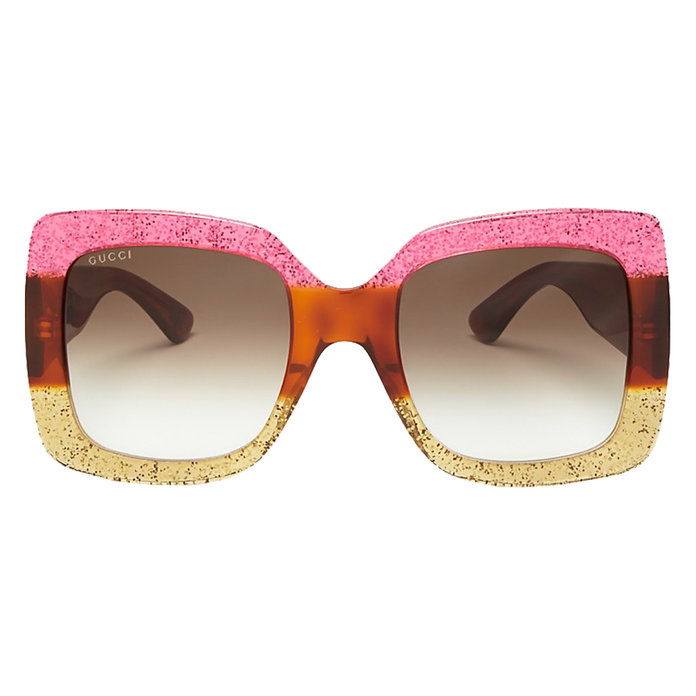 غوتشي oversized square sunglasses 