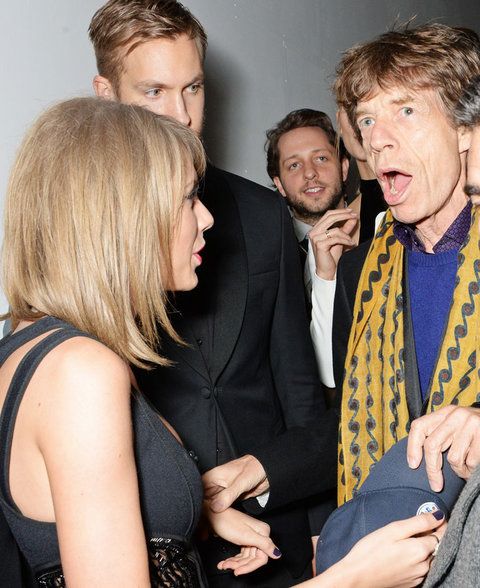 تايلور Swift, Mick Jagger, and Calvin Harris