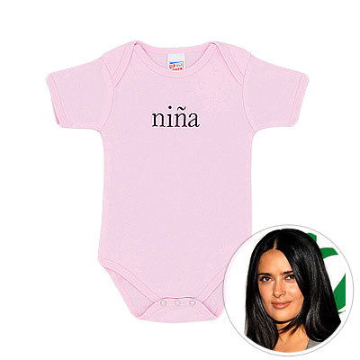 فوق and Comer, Salma Hayek, nina onesie, baby clothes