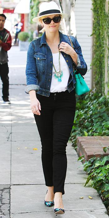 ريس Witherspoon Denim Jacket