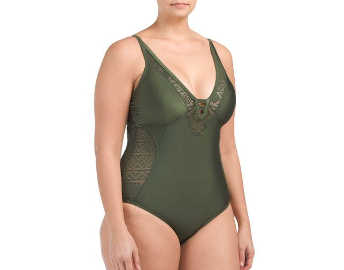 أخضر swimsuit