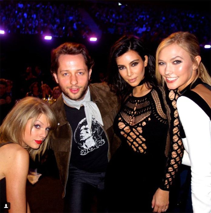 متى they spent time with Kim Kardashian West and Blasberg at the 2015 Brit Awards. 