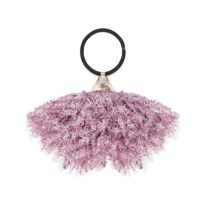 ROSANTICA Fluffy tinsel hair tie 