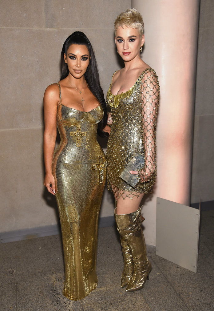 كاتي Perry and Kim Kardashian Met Gala - Lead 