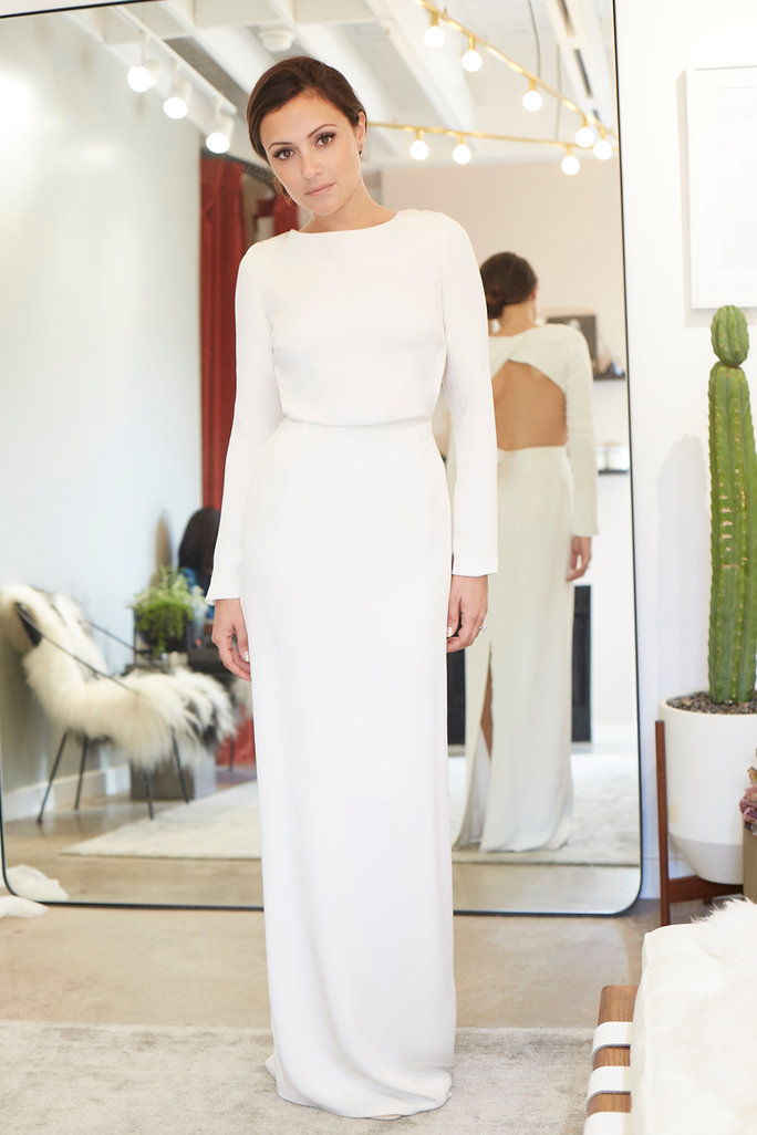 هوتون “Cheyne” gown at Loho Bride, $2,475. 