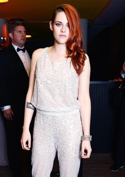 كريستين Stewart attends the dinner party of 