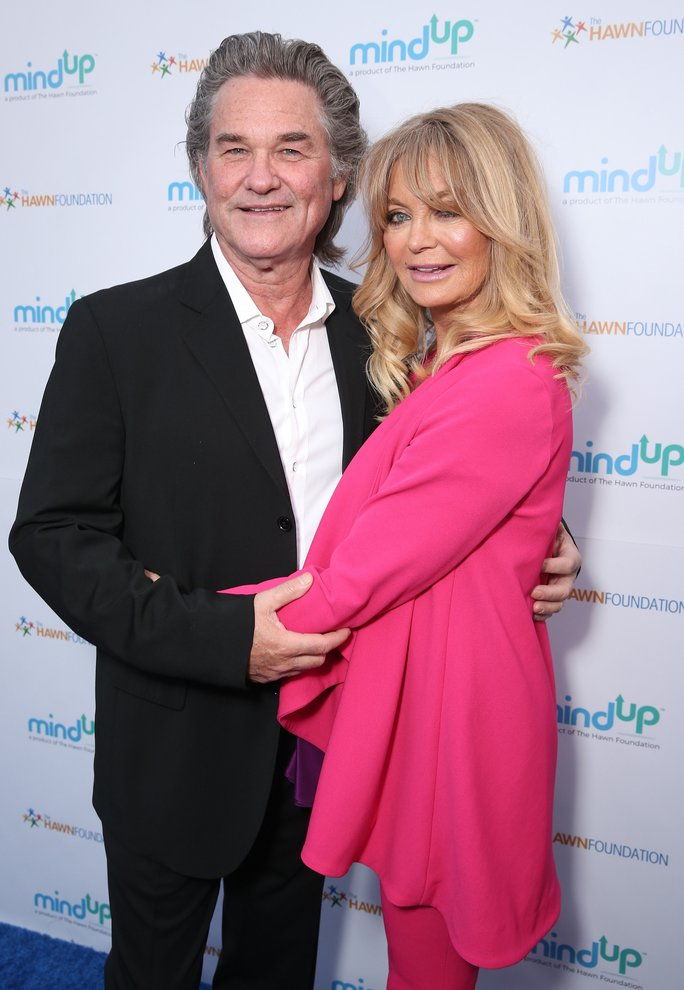 كورت Russell and Goldie Hawn; have been together for 30 years 
