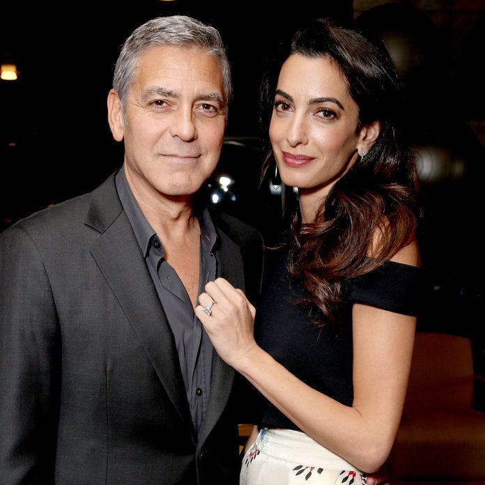 جورج & Amal Clooney: Ella and Alexander 