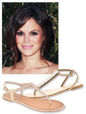 راشيل Bilson and nude sandals