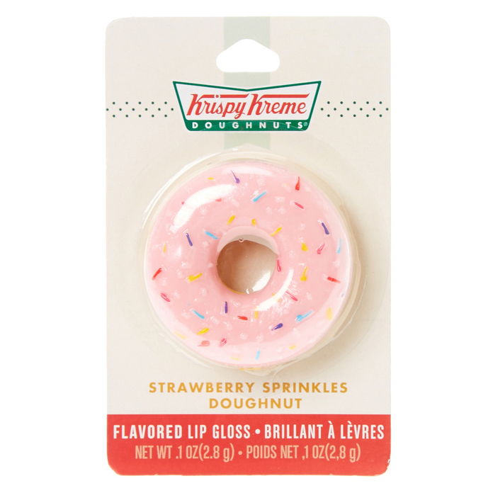 كريسبي Kreme Strawberry Sprinkles Doughnut Flavored Lip Gloss 