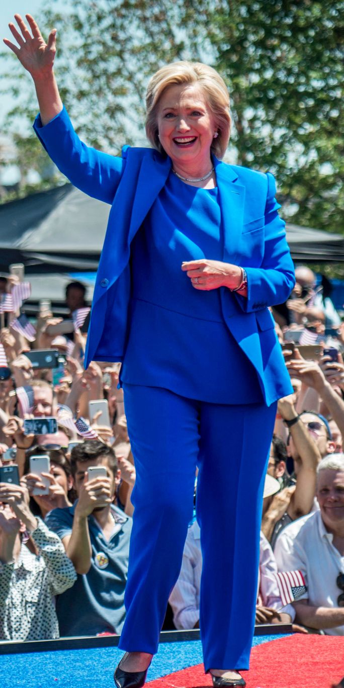 سابق Secretary State Hillary Clinton Campaign Launch Rally at Four Freedoms Park on Roosevelt Island in New York City
