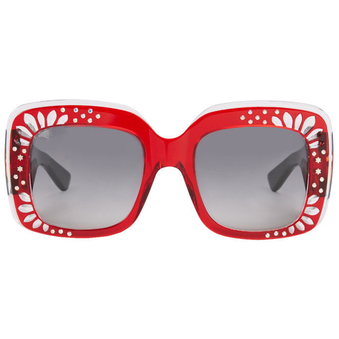 غوتشي Oversized square-frame acetate sunglasses 