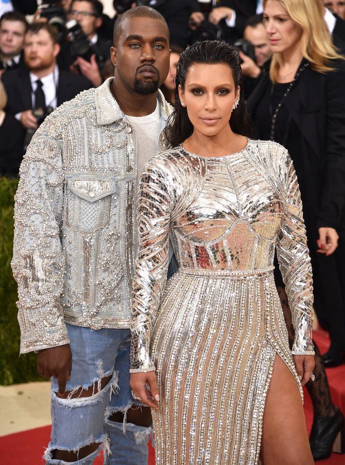 كيم Kardashian and Kanye West 