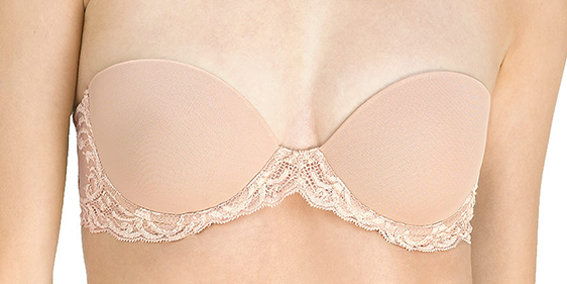 ناتوري 'Feathers' Strapless Bra 