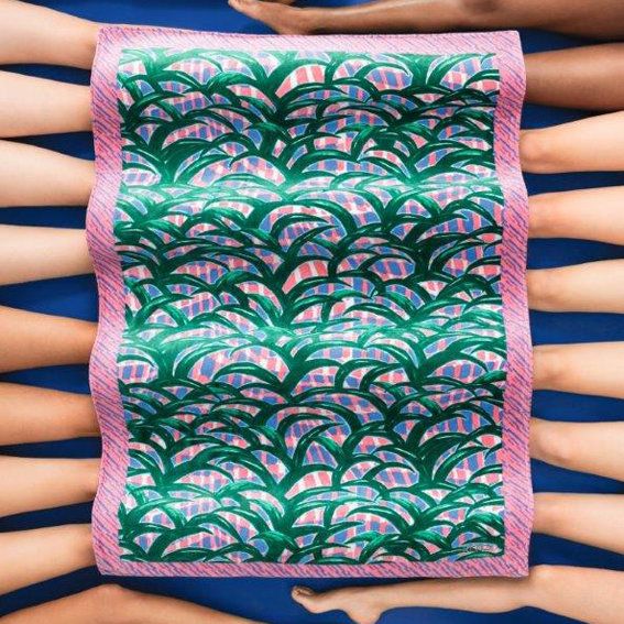 Дизајнер Beach Towel - Kenzo Mint Leaves Towel