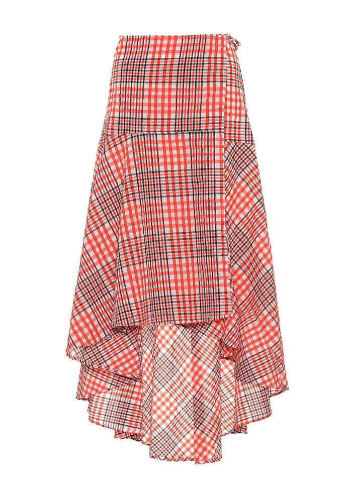 Плаид Cotton-Blend Skirt 