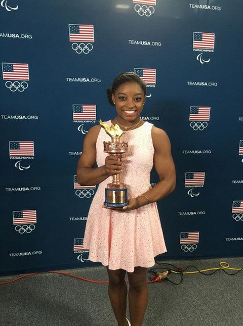 هي is the Team U.S.A. Female OLYMPIC Athlete of the Year. 