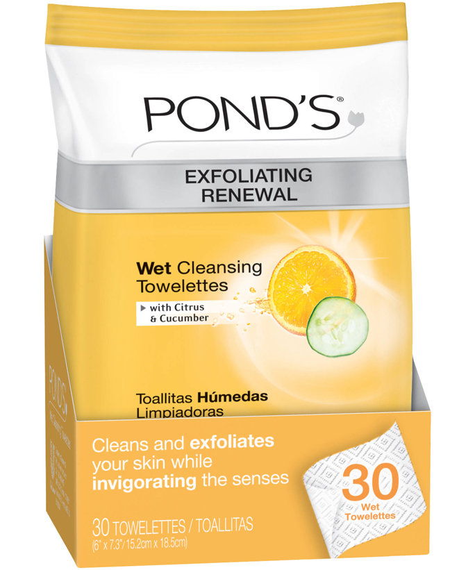 ا Good Scrub: Pond’s Exfoliating Renewal Wet Cleansing Towelettes 