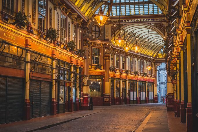 Leadenhall Market in London, England 