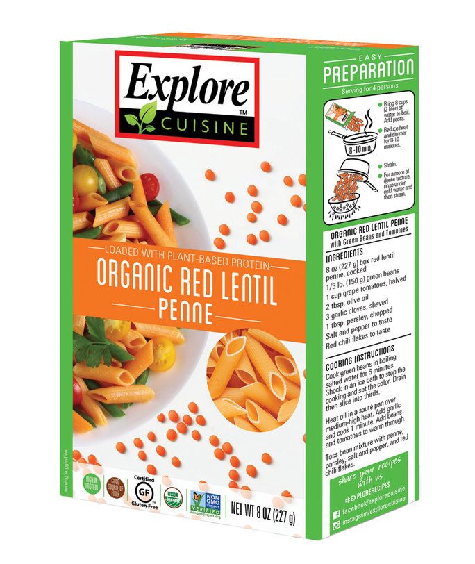 يكتشف Cuisine Organic Red Lentil Penne 