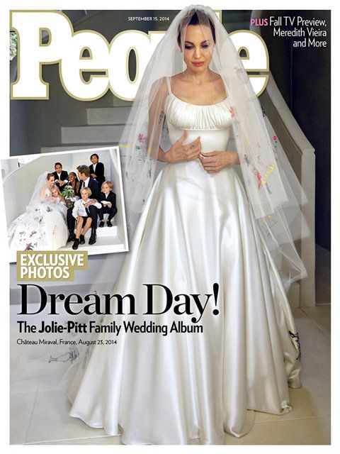 أنجلينا Jolie Brad Pitt wedding People cover