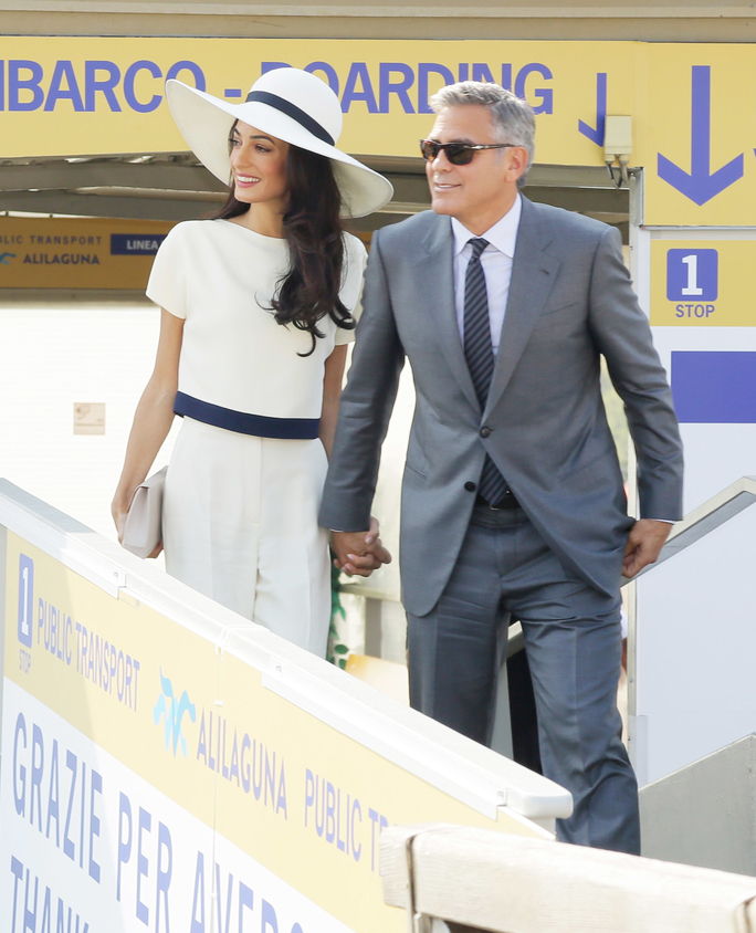 جورج Clooney And Amal Alamuddin Civil Wedding