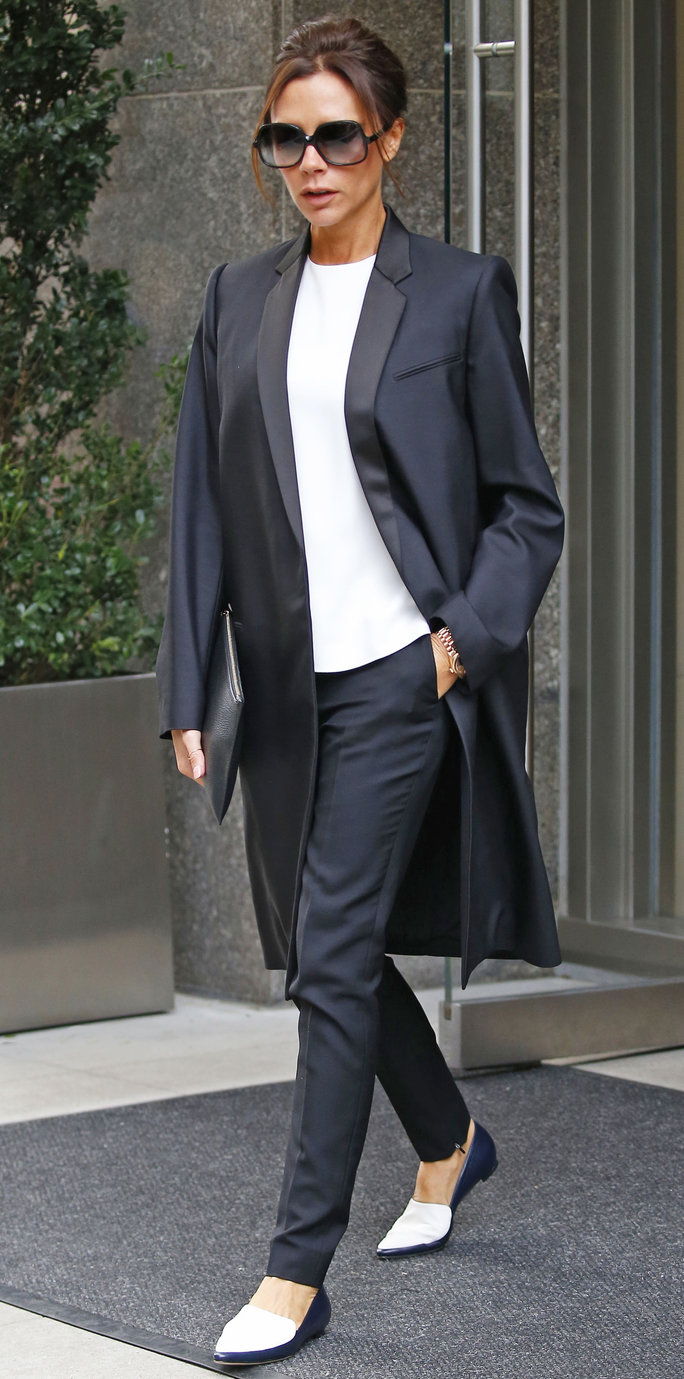 فيكتوريا Beckham leaves her hotel to attend the Social Good Summit in NYC