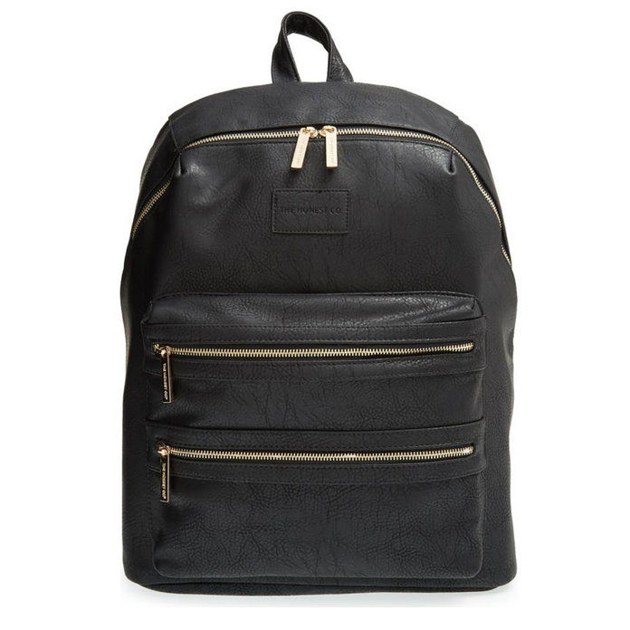 ال Honest Company City Faux Leather Diaper Backpack 