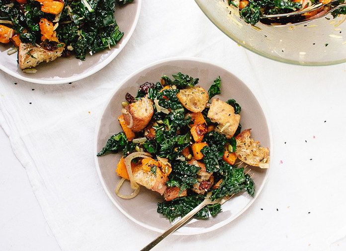 Балсамиц Butternut, Kale, and Cranberry Panzanella 