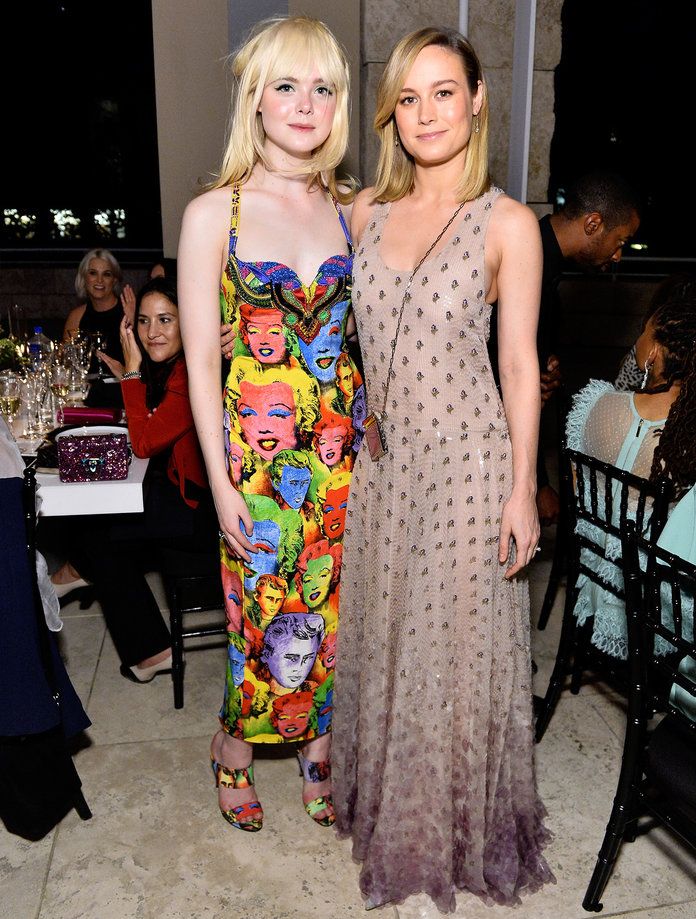 Елле Fanning and Brie Larson 