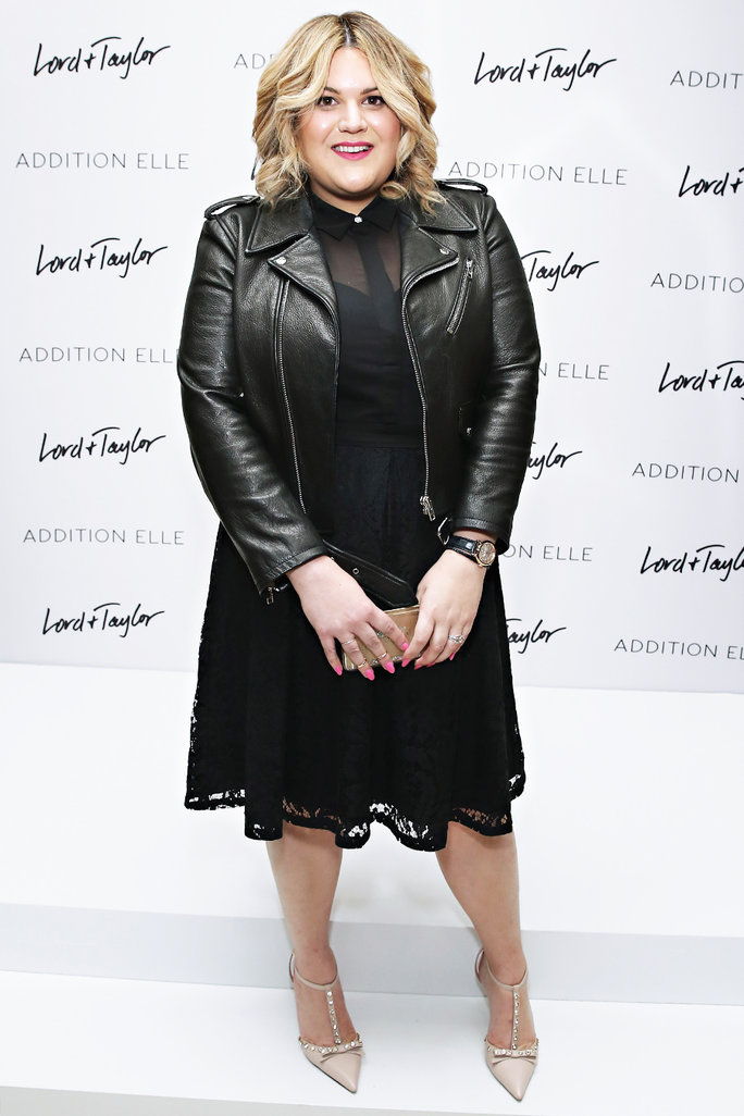 1. Nicolette Mason’s Leather Jacket and LBD 