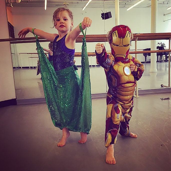 جدعون and Harper Dress Up for Dance Class