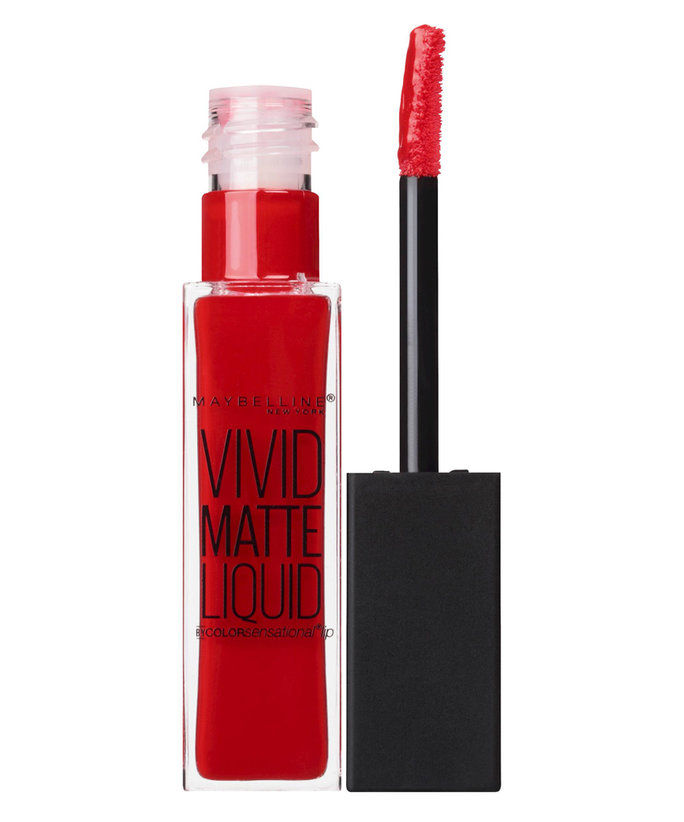 مايبيلين Color Sensational Vivid Matte Liquid Lip Color In Rebel Red 