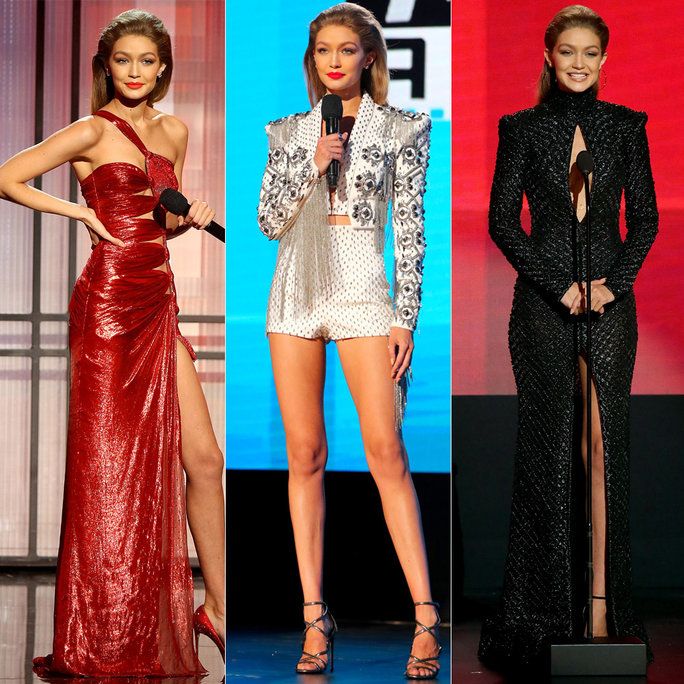 جيجي Hadid every outfit from AMAs LEAD