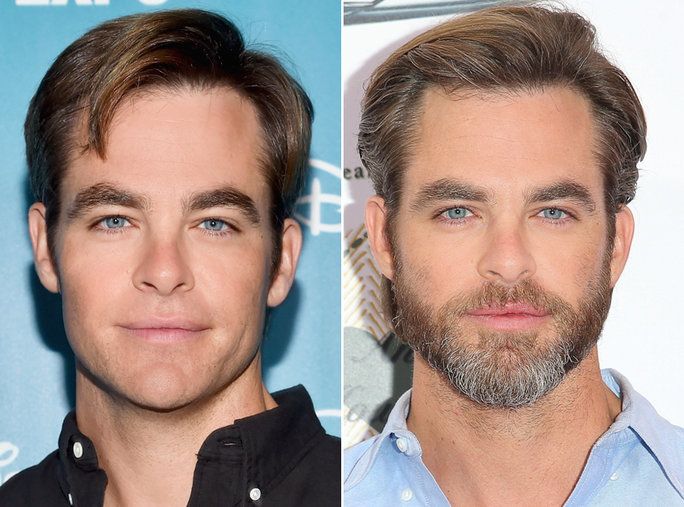 لحية or No Beard - Chris Pine