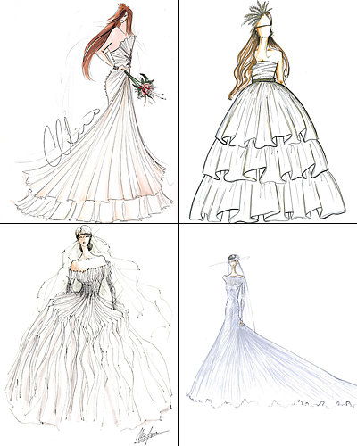 موضه Designers Sketch Kate Middleton's Wedding Dress - Poll