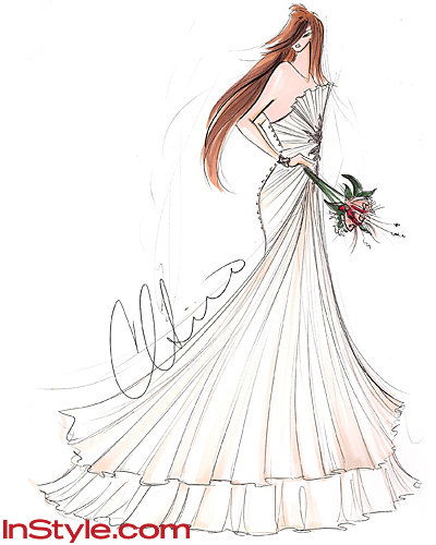 موضه Designers Sketch Kate Middleton's Wedding Dress - Christian Siriano