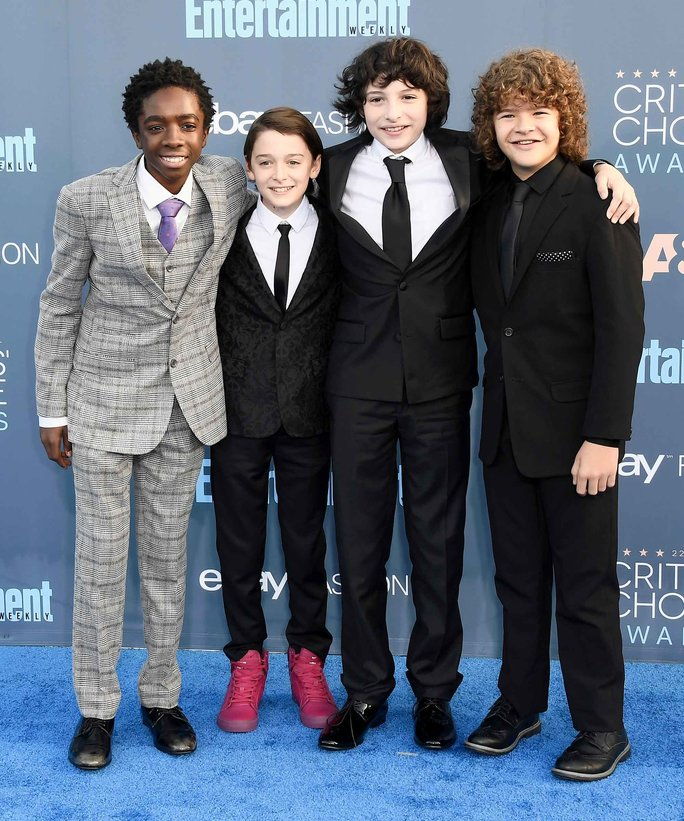 كاليب McLaughlin, Noah Schnapp, Finn Wolfhard, and Gaten Matarazzo 