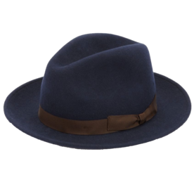 مجموعة Wide Brim Wool Fedora Hat 
