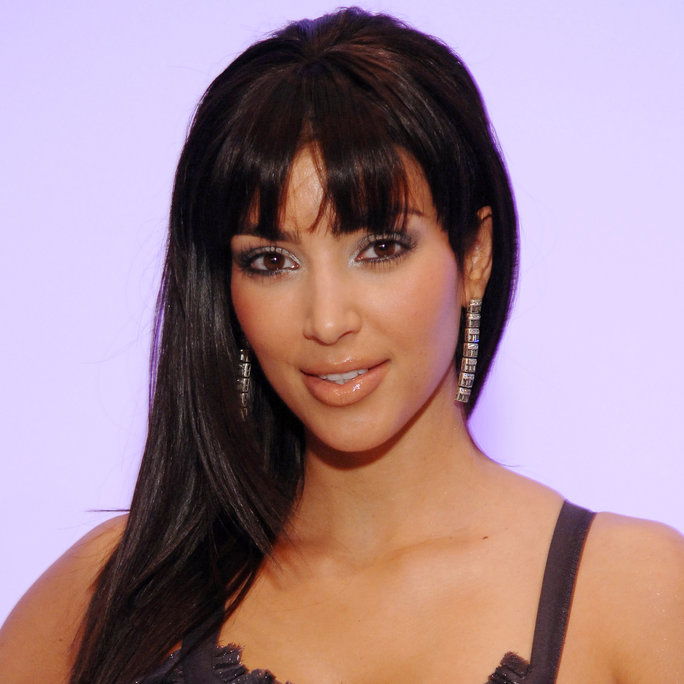 كيم Kardashian front row at NIOXIN Hairstyling for Alvin Valley Fall 2007